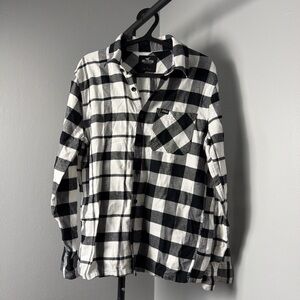 Hollister Monochrome Plaid Shirt